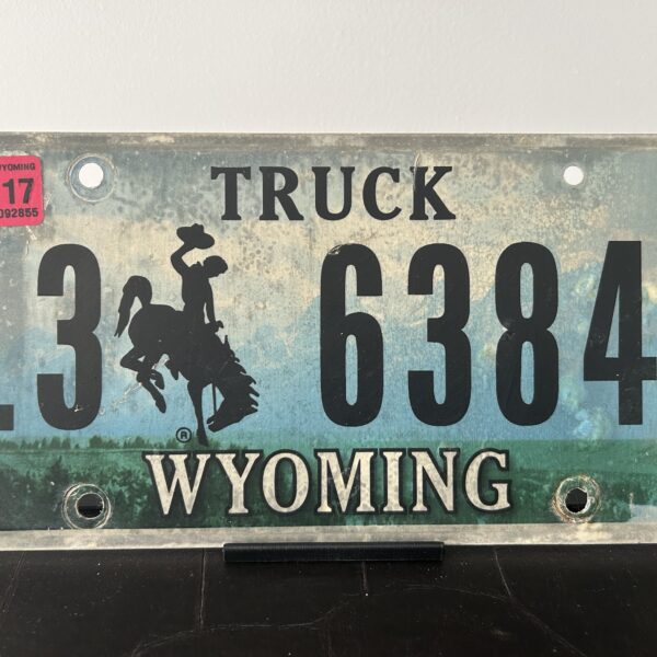 Plaque Truck Wyoming