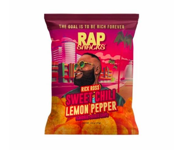 Rap snacks chips rick ross sweet chili & lemon pepper