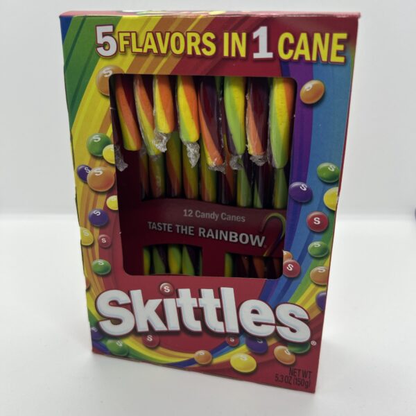 12 candy canes skittles
