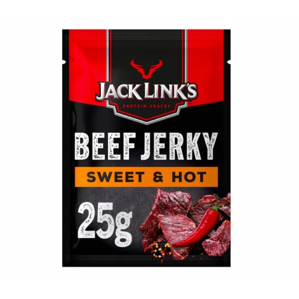 Jack link's beef jerky sweet & hot medium
